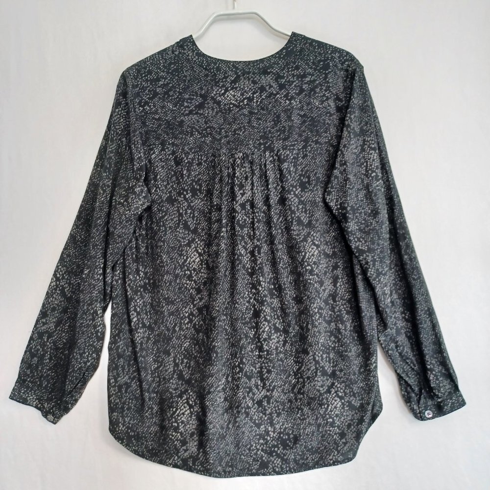 Rails Eloise Slate Python Button Front Blouse Siz… - image 3